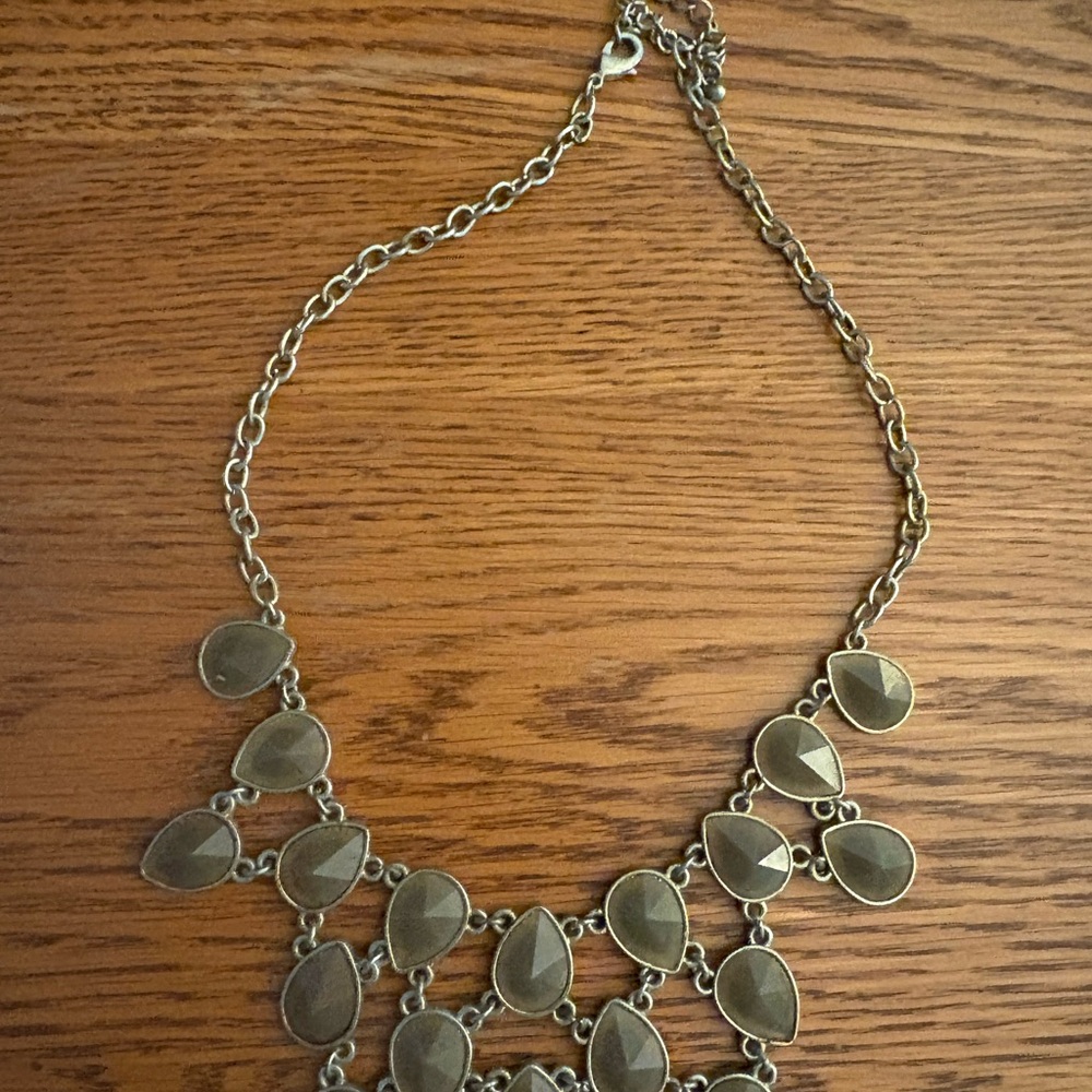 Gold Cascading Charm Necklace